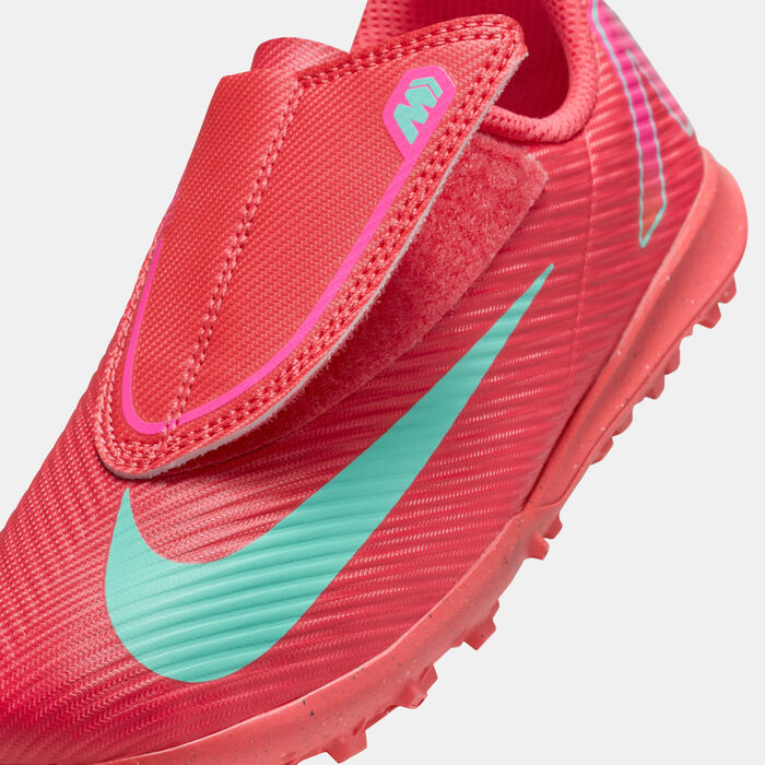 Nike Kids' Mercurial Vapor 16 Club Turf Ground Football Shoes Red Nike Kids' Mercurial Vapor 16 Club Turf Ground Football Shoes Red image number 5