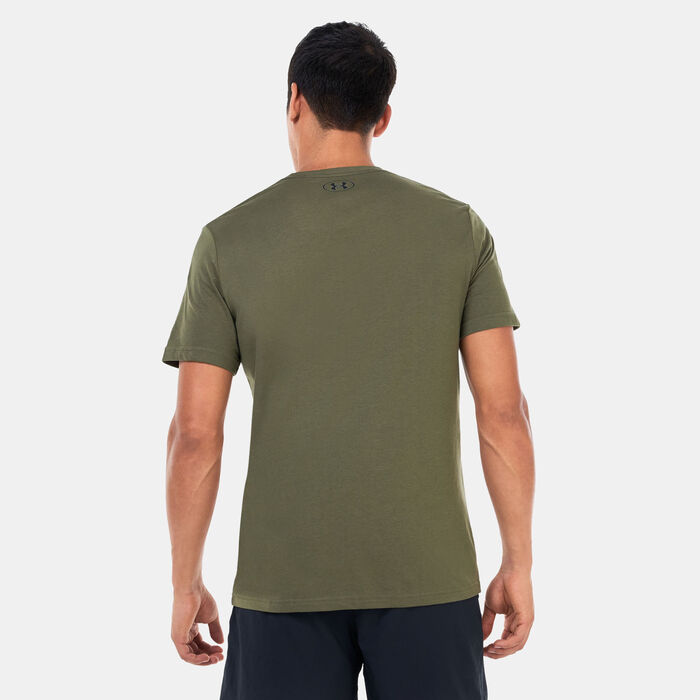 Under Armour Men's Branded Gel Stack Training T-Shirt Green Under Armour Men's Branded Gel Stack Training T-Shirt Green image number 1