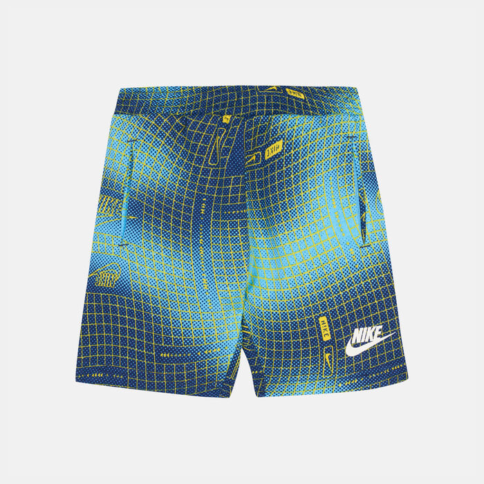 Nike Kids' Sportswear Club Allover Shorts Blue Nike Kids' Sportswear Club Allover Shorts Blue image number 0