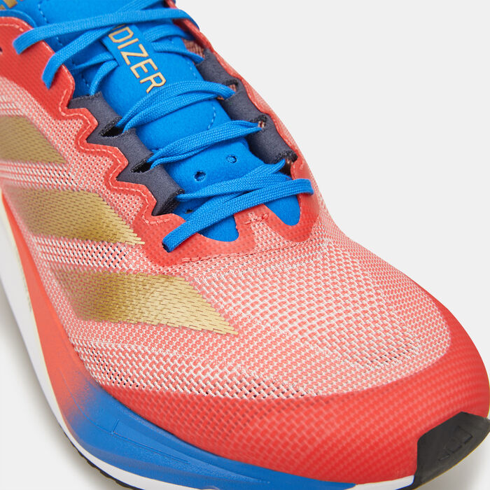 adidas Men's Adizero Boston 12 Dubai Marathon Edition Running Shoes Blue adidas Men's Adizero Boston 12 Dubai Marathon Edition Running Shoes Blue image number 5