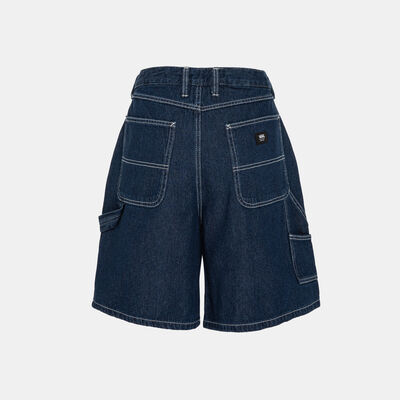 Vans Women's Groundwork Long Denim Shorts Blue