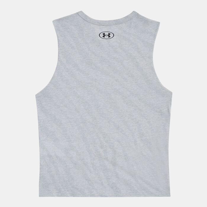 Under Armour Kids' Project Rock Show Your Bull Tank Top Grey Under Armour Kids' Project Rock Show Your Bull Tank Top Grey image number 1