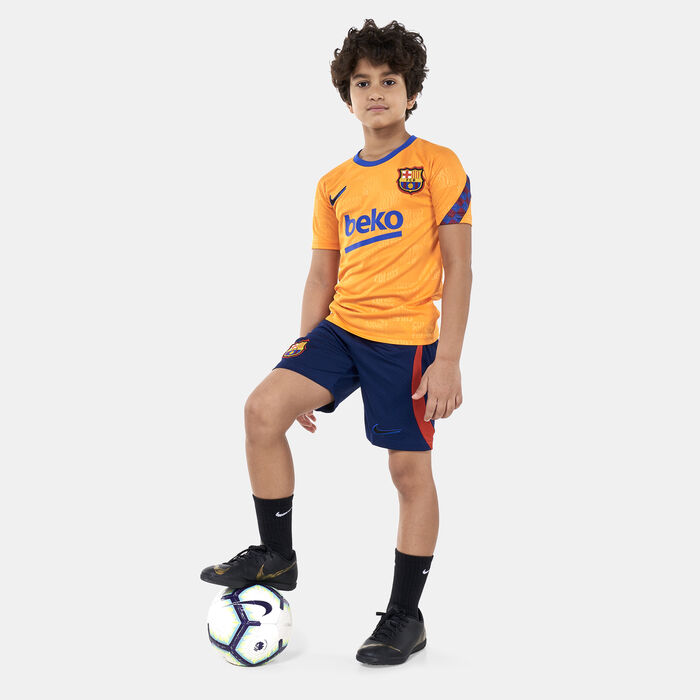 Nike Kids' F.C. Barcelona Dri-FIT Pre-Match Football Top (Older Kids) Orange Nike Kids' F.C. Barcelona Dri-FIT Pre-Match Football Top (Older Kids) Orange image number 2