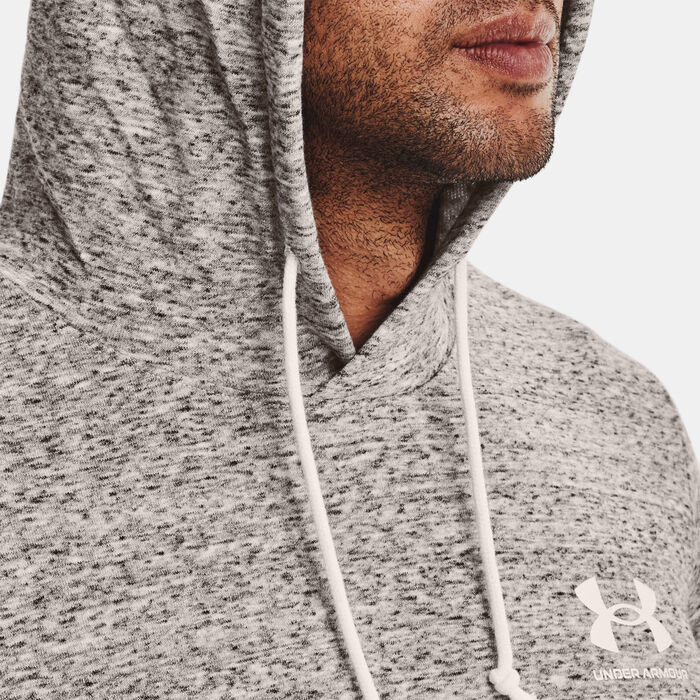 Under Armour Men's Rival Terry Hoodie White Under Armour Men's Rival Terry Hoodie White image number 3