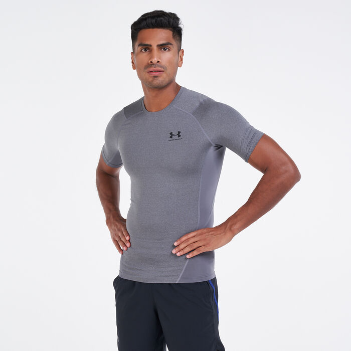 Under Armour Men's HeatGear® Armour T-Shirt Grey Under Armour Men's HeatGear® Armour T-Shirt Grey image number 0