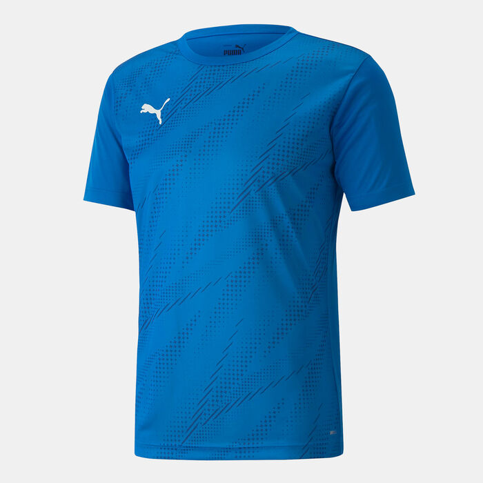 PUMA Men's individualRISE Football Graphic T-Shirt Blue image number 0