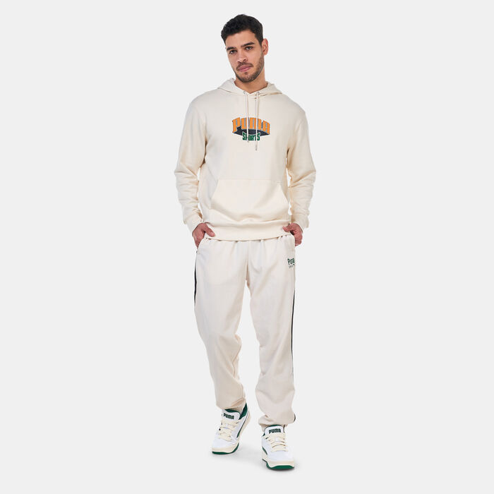 PUMA Men's Team Fanbase Hoodie Beige image number 2