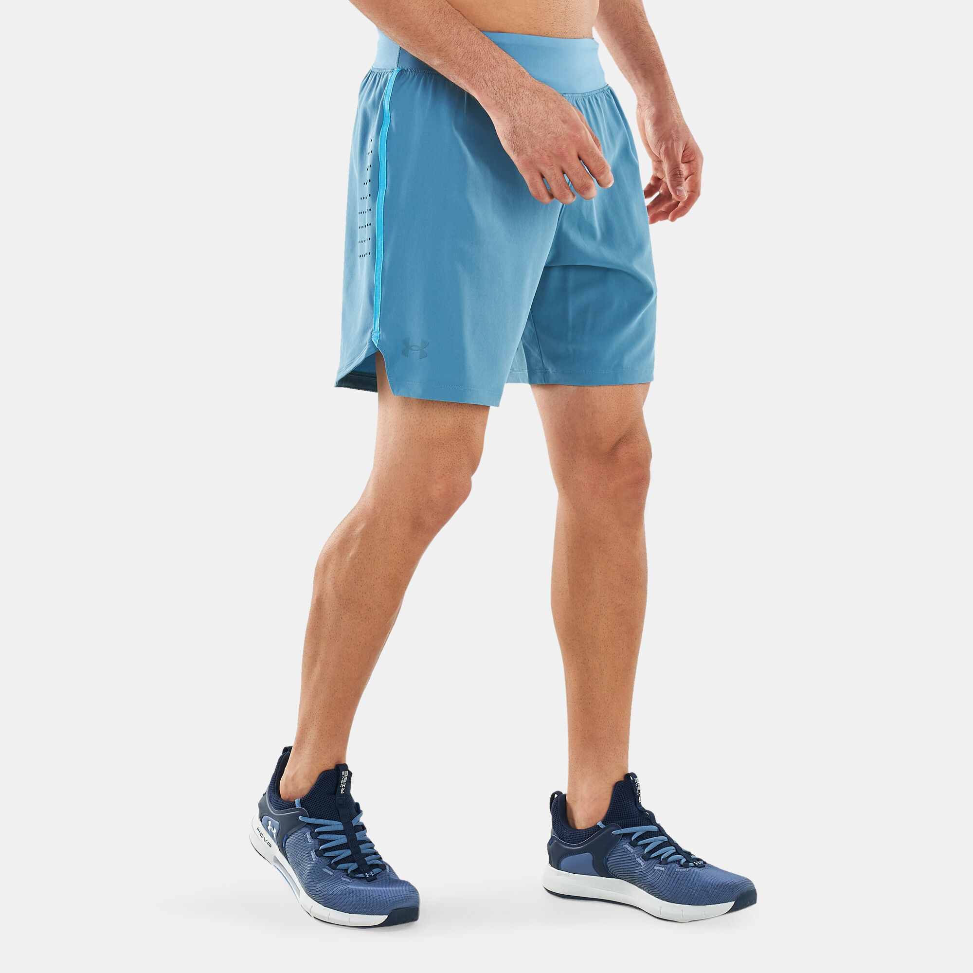 Buy Under Armour Men's UA Speedpocket 7-Inch Shorts Blue in KSA -SSS
