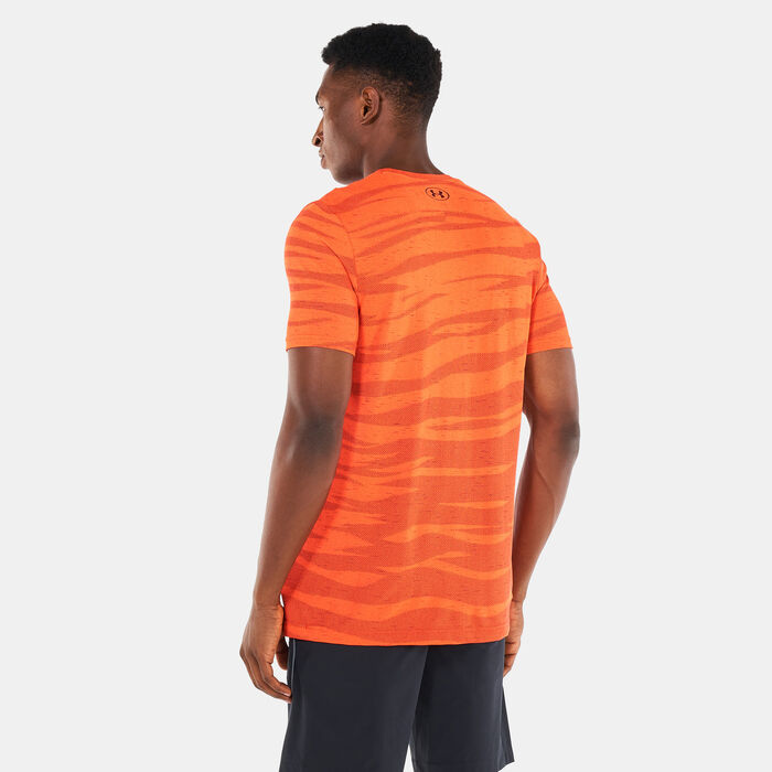 Under Armour Men's Seamless Wave T-Shirt Red Under Armour Men's Seamless Wave T-Shirt Red image number 1