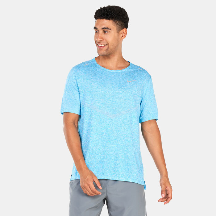 Nike Men's Dri-FIT Rise 365 T-Shirt Blue Nike Men's Dri-FIT Rise 365 T-Shirt Blue image number 0