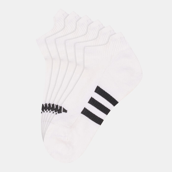 adidas Men's Performance Cushioned Low Socks (3 Pack) White adidas Men's Performance Cushioned Low Socks (3 Pack) White image number 0