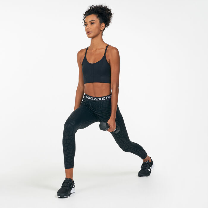 Nike Women's Pro Dri-FIT 7/8 Leggings Black Nike Women's Pro Dri-FIT 7/8 Leggings Black image number 3