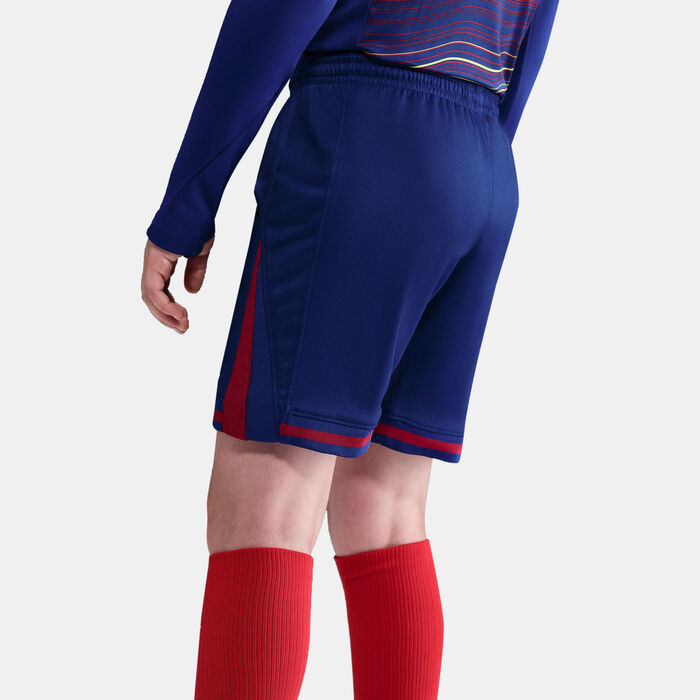 Nike Kids' FC Barcelona 25/26 Home Replica Football Shorts Blue Nike Kids' FC Barcelona 25/26 Home Replica Football Shorts Blue image number 4