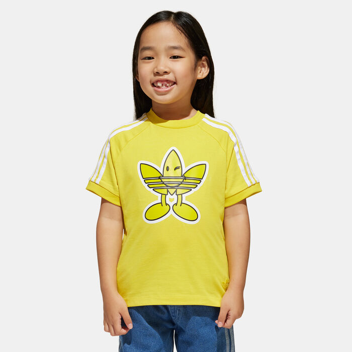 adidas Originals Kids' Smiley World T-Shirt yellow adidas Originals Kids' Smiley World T-Shirt yellow image number 0