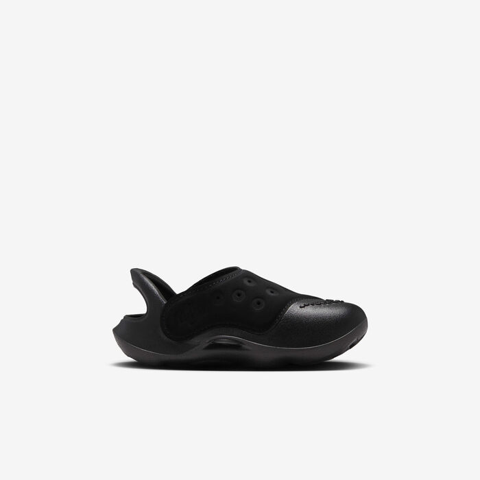 Nike Kids' Aqua Swoosh Sandals Black Nike Kids' Aqua Swoosh Sandals Black image number 2