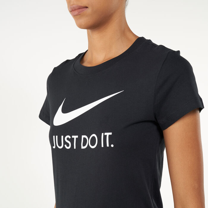 Ich möchte es vorstellen Buy Nike Women\'s Just Do Slim -SSS It Black KSA in T-Shirt