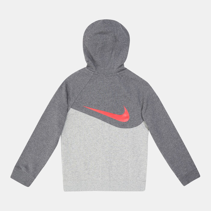 Kids' Sportswear Swoosh Fleece Hoodie (Older Kids) Kids' Sportswear Swoosh Fleece Hoodie (Older Kids) image number 1