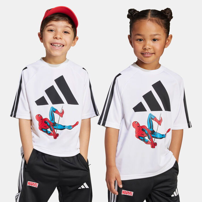 adidas Kids' Marvel Spider-Man T-Shirt White image number 4