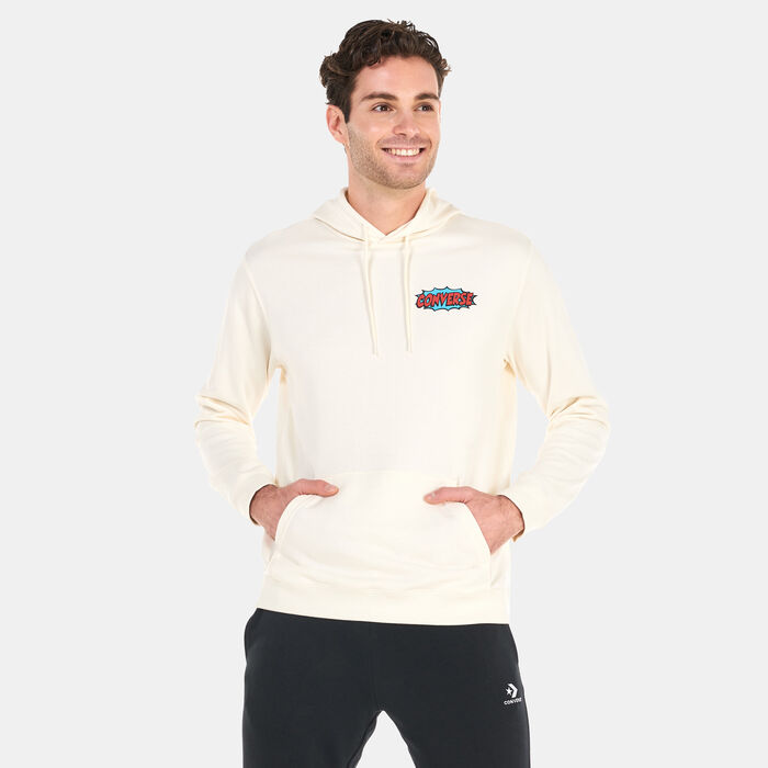 Converse Men's Shoe Hero Hoodie White Converse Men's Shoe Hero Hoodie White image number 0
