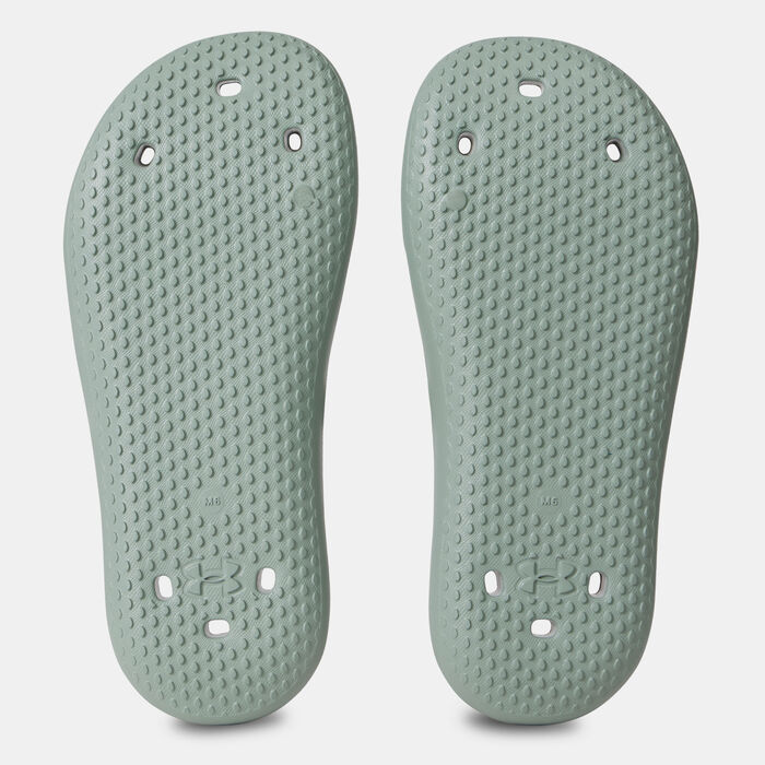 Under Armour Women's Locker V Slides Green Under Armour Women's Locker V Slides Green image number 3
