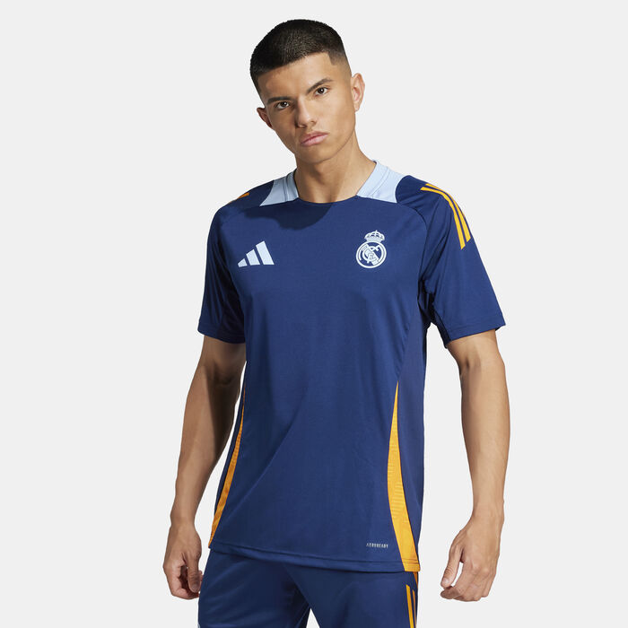 adidas Men's Real Madrid Tiro 24 Competition Football Training Top Blue image number 0