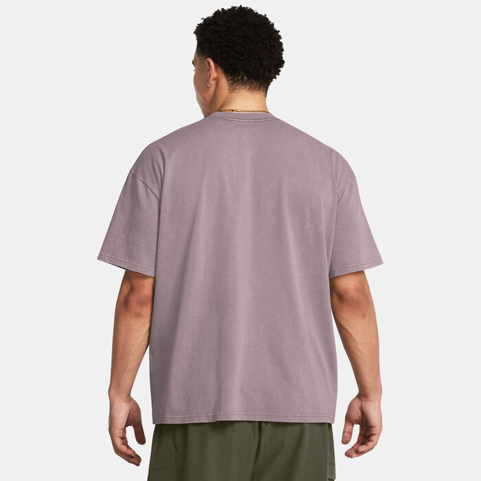 Under Armour Men's Heavyweight Logo T-Shirt Grey Under Armour Men's Heavyweight Logo T-Shirt Grey image number 1