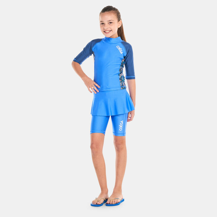 COEGA Kids' Skirted Two Piece Swimsuit Blue COEGA Kids' Skirted Two Piece Swimsuit Blue image number 2
