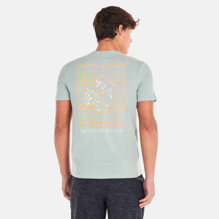 Under Armour Men's UA Run Gradient Grid T-Shirt Green Under Armour Men's UA Run Gradient Grid T-Shirt Green image number 1