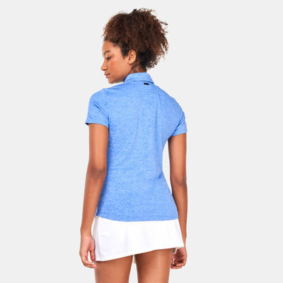 Under Armour Women's UA Zinger Short Sleeve Polo Shirt Blue Under Armour Women's UA Zinger Short Sleeve Polo Shirt Blue