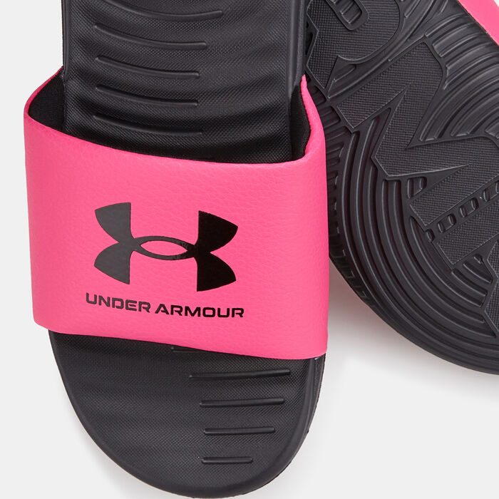 Under Armour Kids' Ansa Fixed Slides Pink Under Armour Kids' Ansa Fixed Slides Pink image number 2