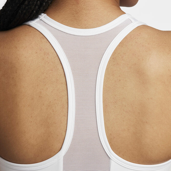 Nike Women's Swoosh Medium-Support Padded Longline Sports Bra White Nike Women's Swoosh Medium-Support Padded Longline Sports Bra White image number 5