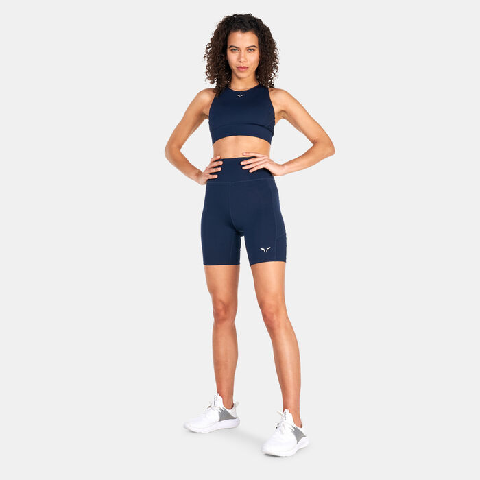 SQUATWOLF Women's Essential Mid-Impact Sports Bra Blue SQUATWOLF Women's Essential Mid-Impact Sports Bra Blue image number 2