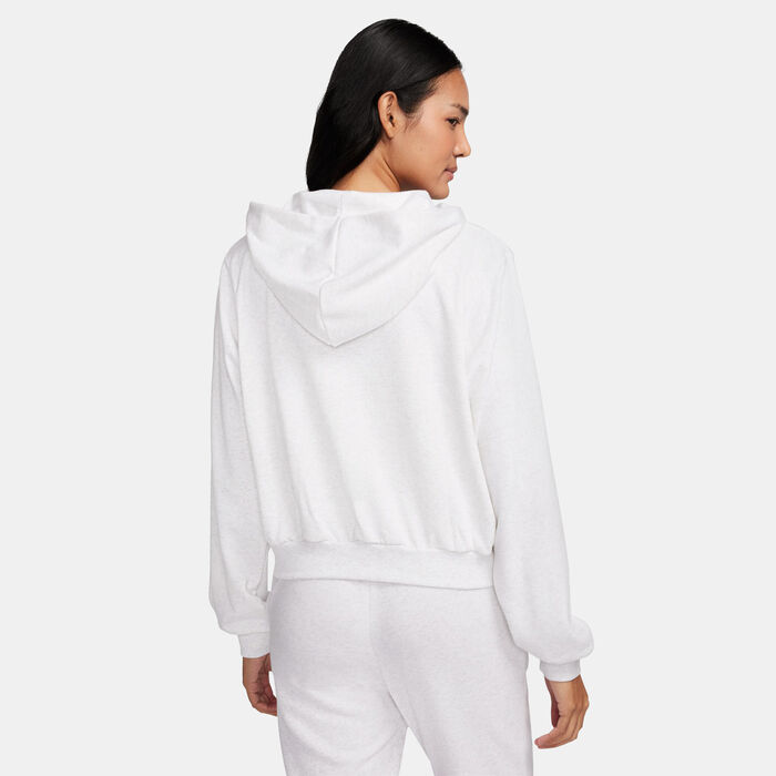 Nike Women's Sportswear Chill Terry Full-Zip Hoodie White Nike Women's Sportswear Chill Terry Full-Zip Hoodie White image number 1