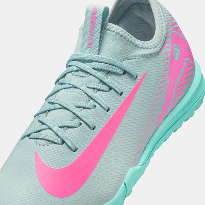 Nike Kids' Mercurial Vapor 16 Academy Turf Ground Football Shoes Green image number 4