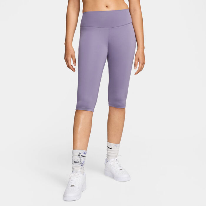 Nike Women's One High-Waisted Capri Leggings Black Nike Women's One High-Waisted Capri Leggings Black image number 0