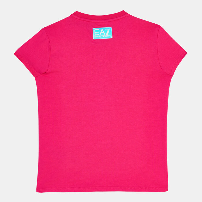 EA7 Emporio Armani Kids' Iridescent T-Shirt Pink image number 1