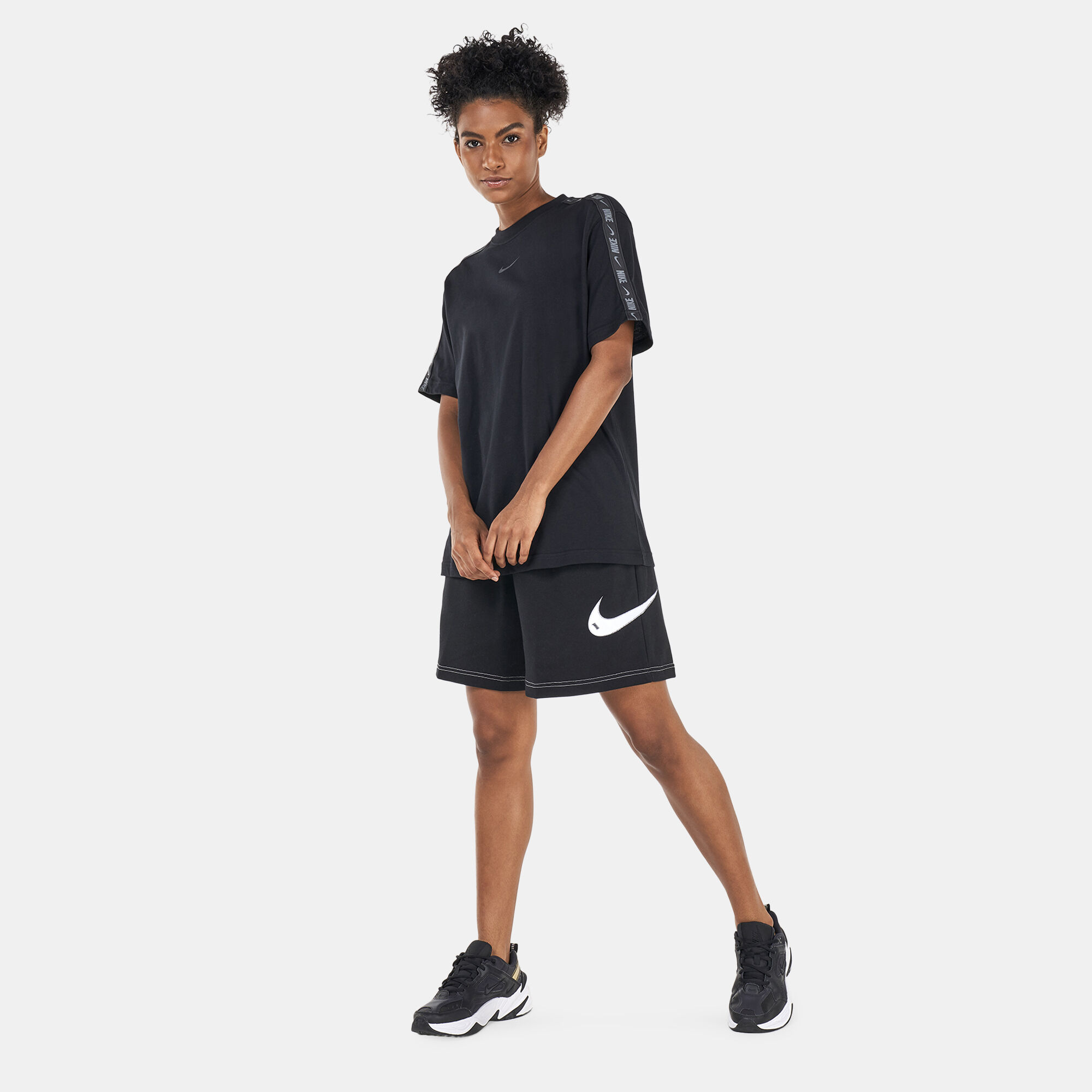 Women s Sportswear Tape Boyfriend T Shirt Black Nike in KSA SSS