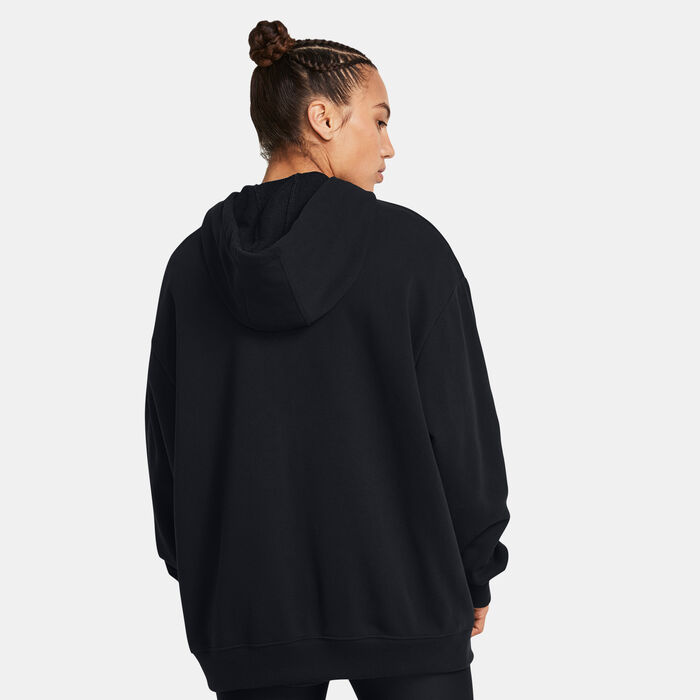 Under Armour Women's Project Rock Logo Full-Zip Hoodie Black image number 1