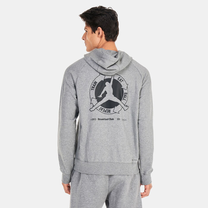 Jordan Men's Dri-FIT Sport BC Fleece Hoodie Grey Jordan Men's Dri-FIT Sport BC Fleece Hoodie Grey image number 1