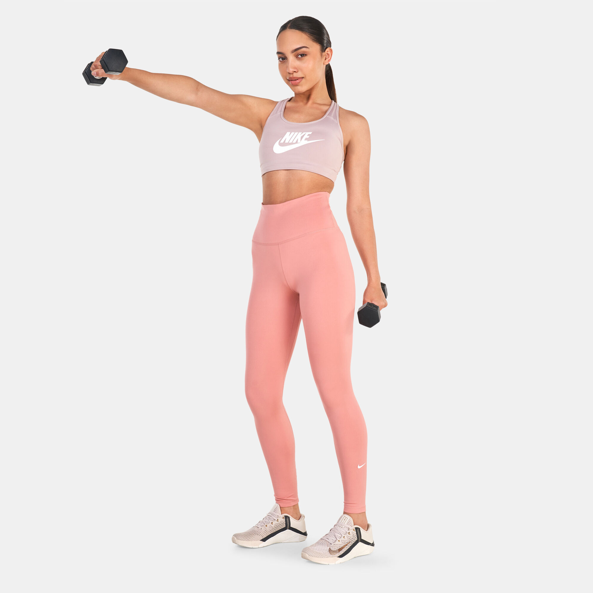 Nike pink training tights best sale