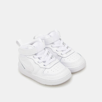 Nike Kids' Court Borough Mid 2 Shoe (Baby and Toddler) White