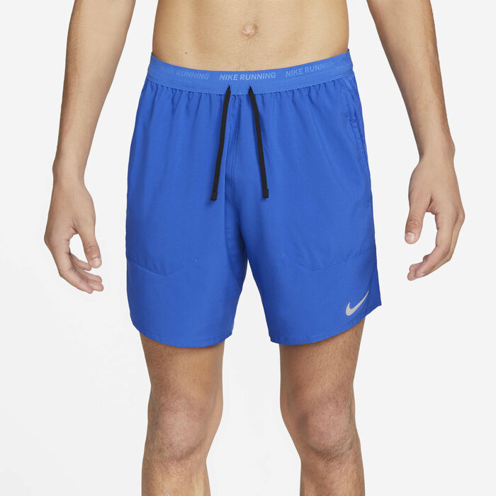 Nike Men's Stride Dri-FIT 2-in-1 Running Shorts Blue Nike Men's Stride Dri-FIT 2-in-1 Running Shorts Blue image number 1