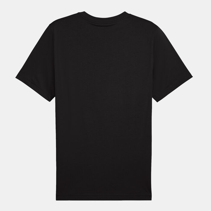 PUMA Men's Essential Stacked Logo T-Shirt Black image number 1