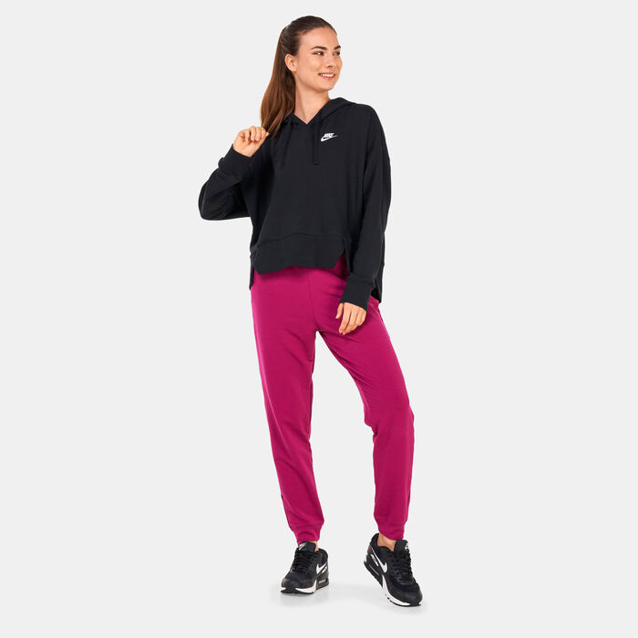 Nike Women's Sportswear Club Fleece Oversized Hoodie Black Nike Women's Sportswear Club Fleece Oversized Hoodie Black image number 2