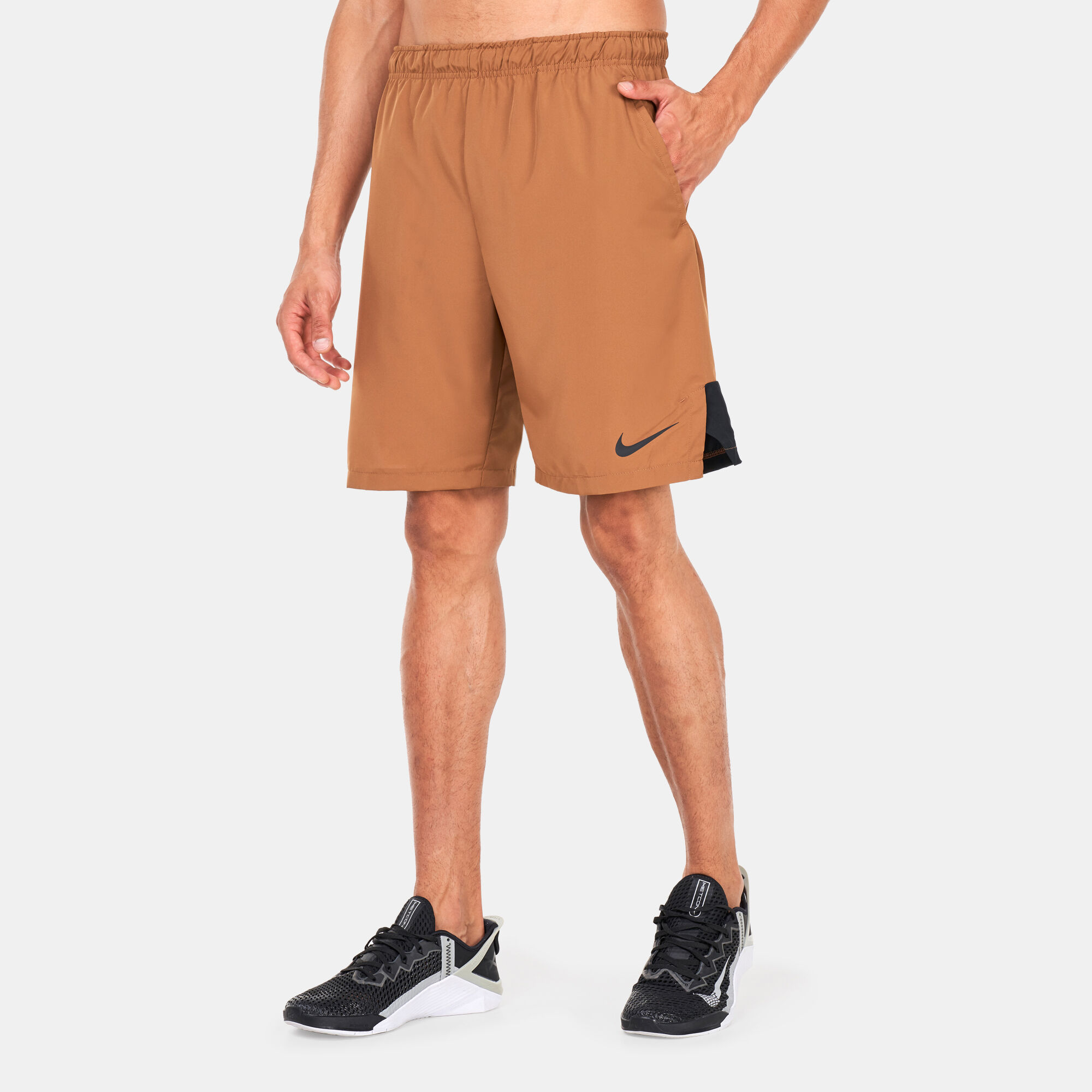 Men s Dri FIT Flex Woven Shorts Brown Nike in KSA SSS