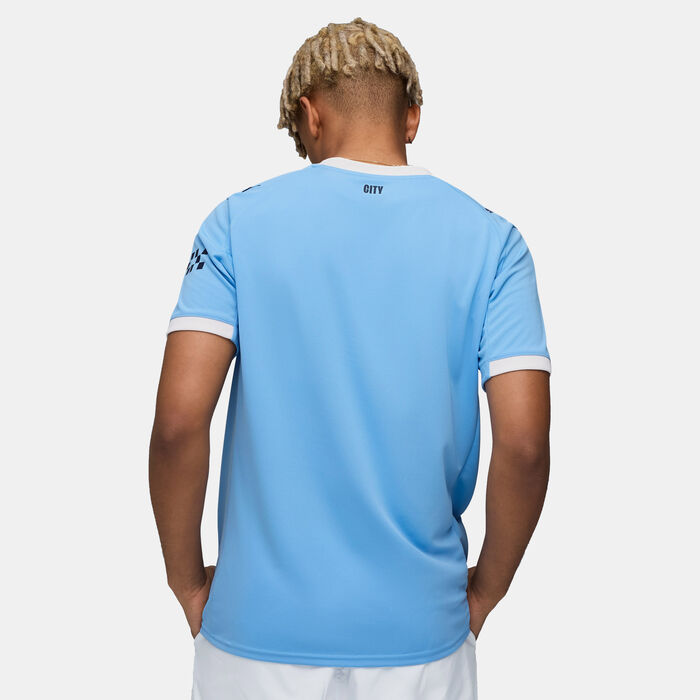 PUMA Men's Manchester City 25/26 Home Replica Football Jersey Blue PUMA Men's Manchester City 25/26 Home Replica Football Jersey Blue image number 2