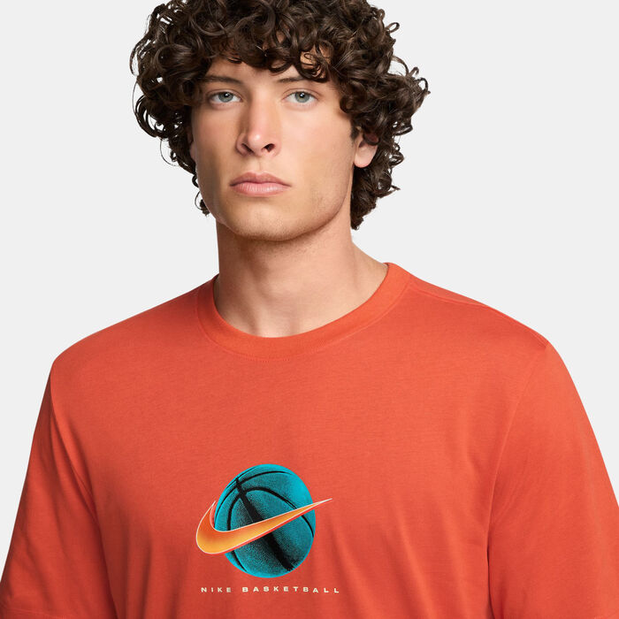 Nike Men's Dri-FIT Basketball T-Shirt Orange Nike Men's Dri-FIT Basketball T-Shirt Orange image number 2