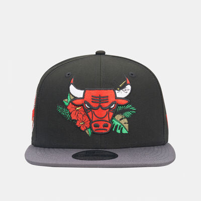 New Era Men's NBA Chicago Bulls Floral 9FIFTY Cap Black