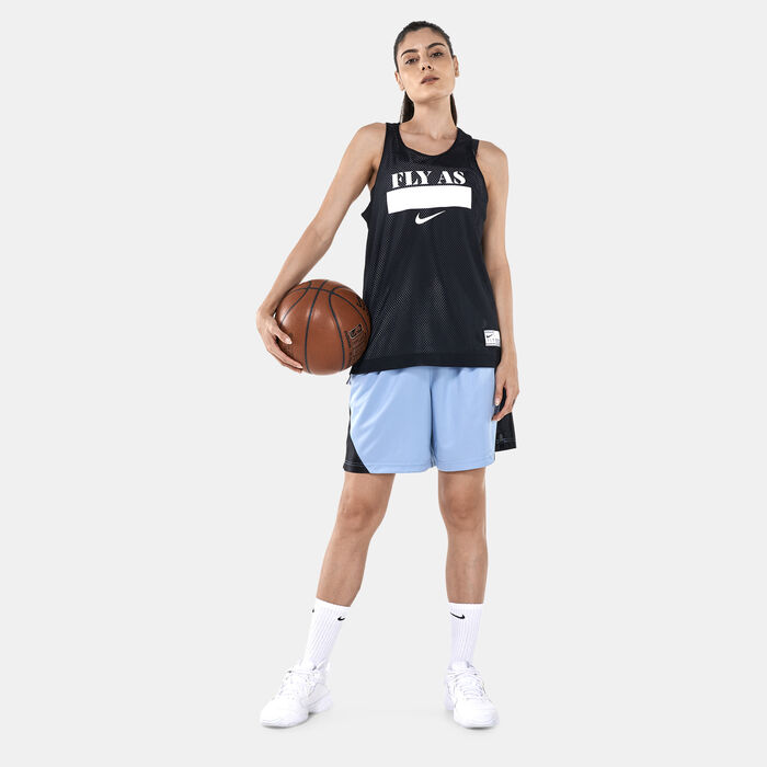Nike Women's Dri-FIT ISoFly Basketball Shorts Blue Nike Women's Dri-FIT ISoFly Basketball Shorts Blue image number 2