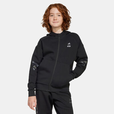 adidas Kids' Star Wars Mandalorian Track Jacket Black